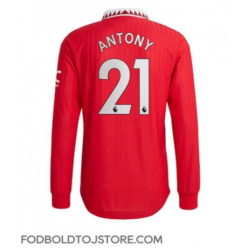 Manchester United Antony #21 Hjemmebanetrøje 2022-23 Langærmet